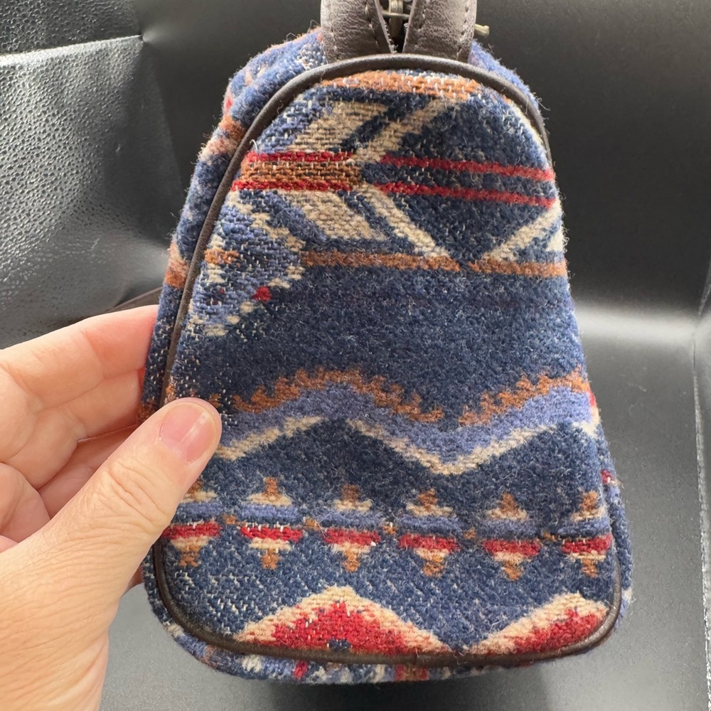 Pendleton Vintage Blue And Red Wool Patterned Wom… - image 4